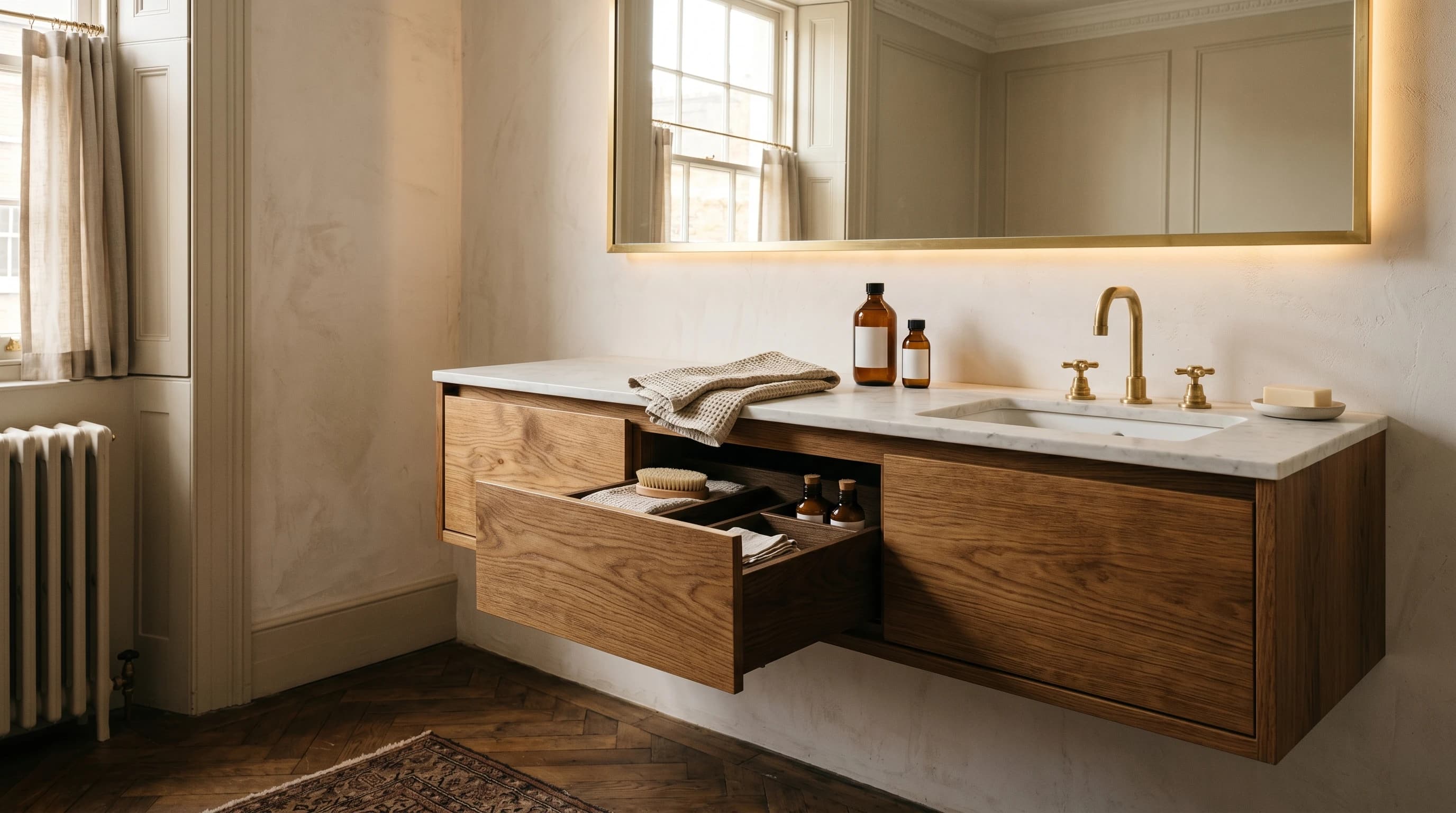 Fitted vanities and storage — PrimeCraft Surface Solutions bathroom service
