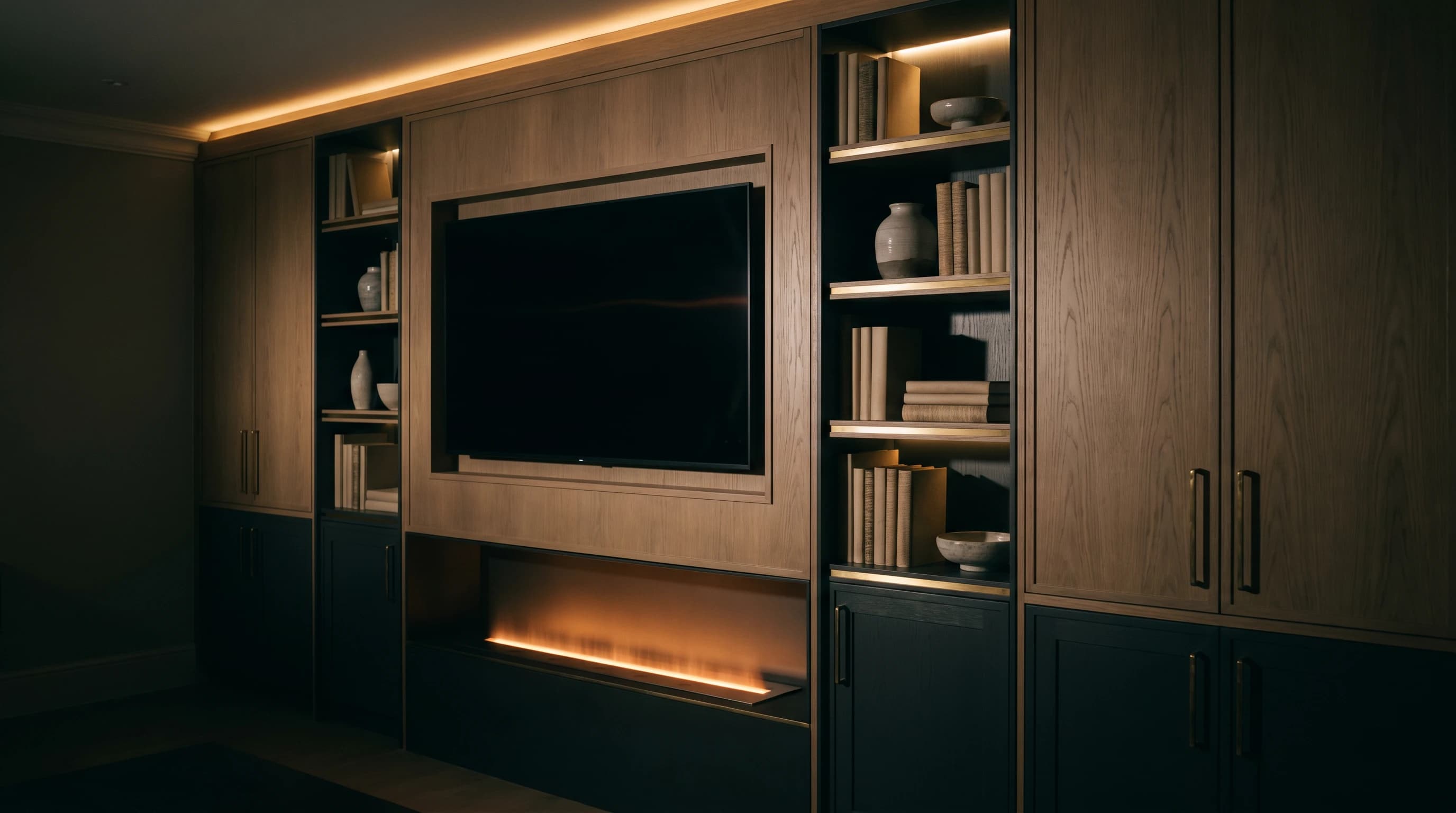Media walls — PrimeCraft Surface Solutions carpentry service