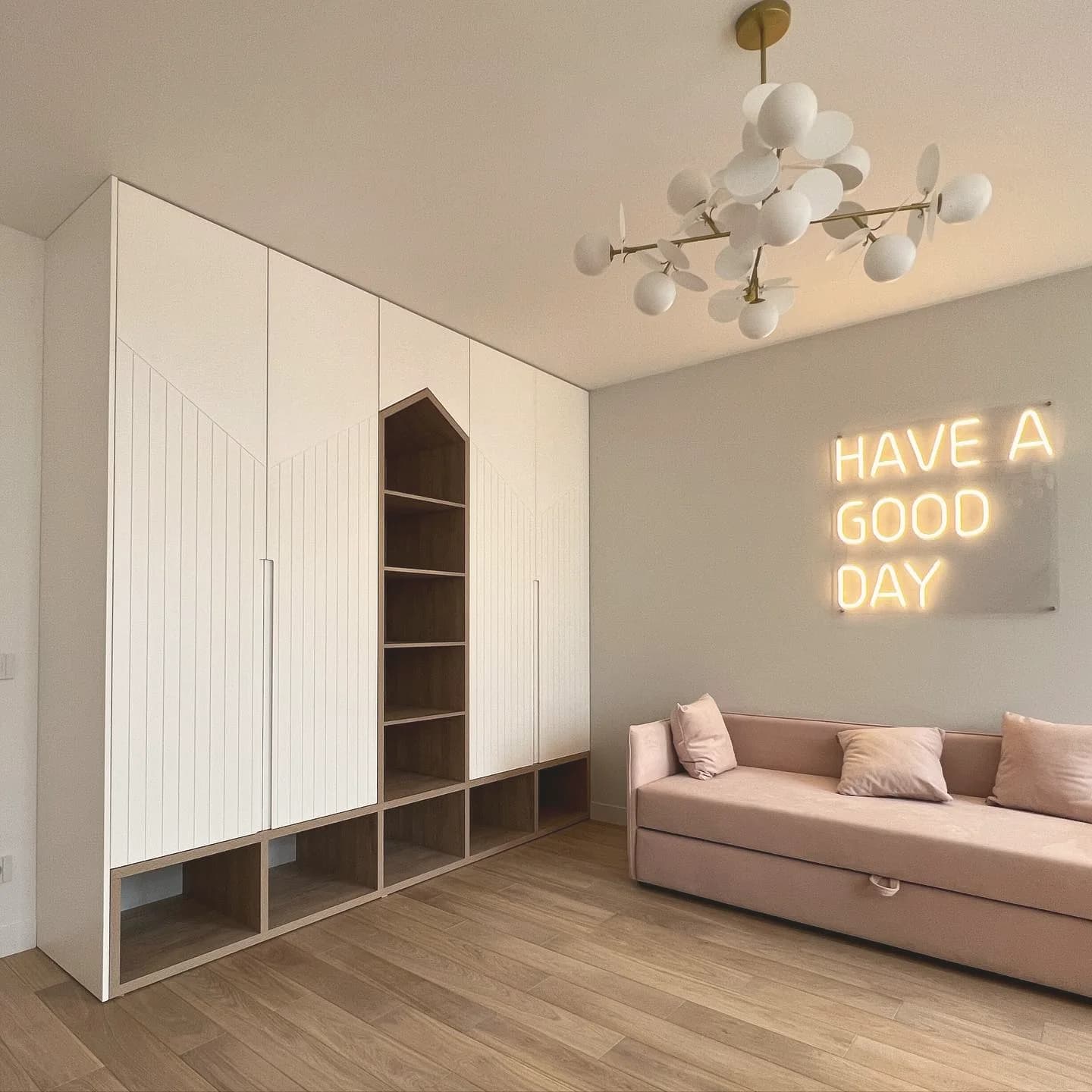 Children's wardrobes with house niche — London