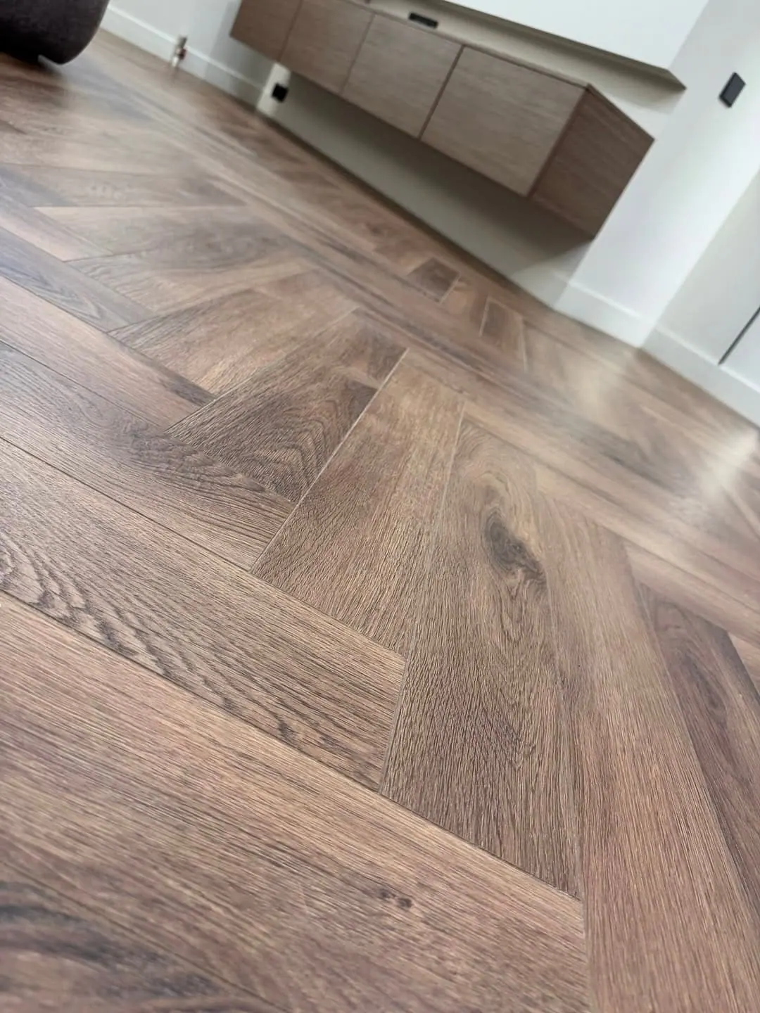 First-fix data and lighting cabling run through a London renovation by PrimeCraft Surface Solutions, ready for a smart-home system.