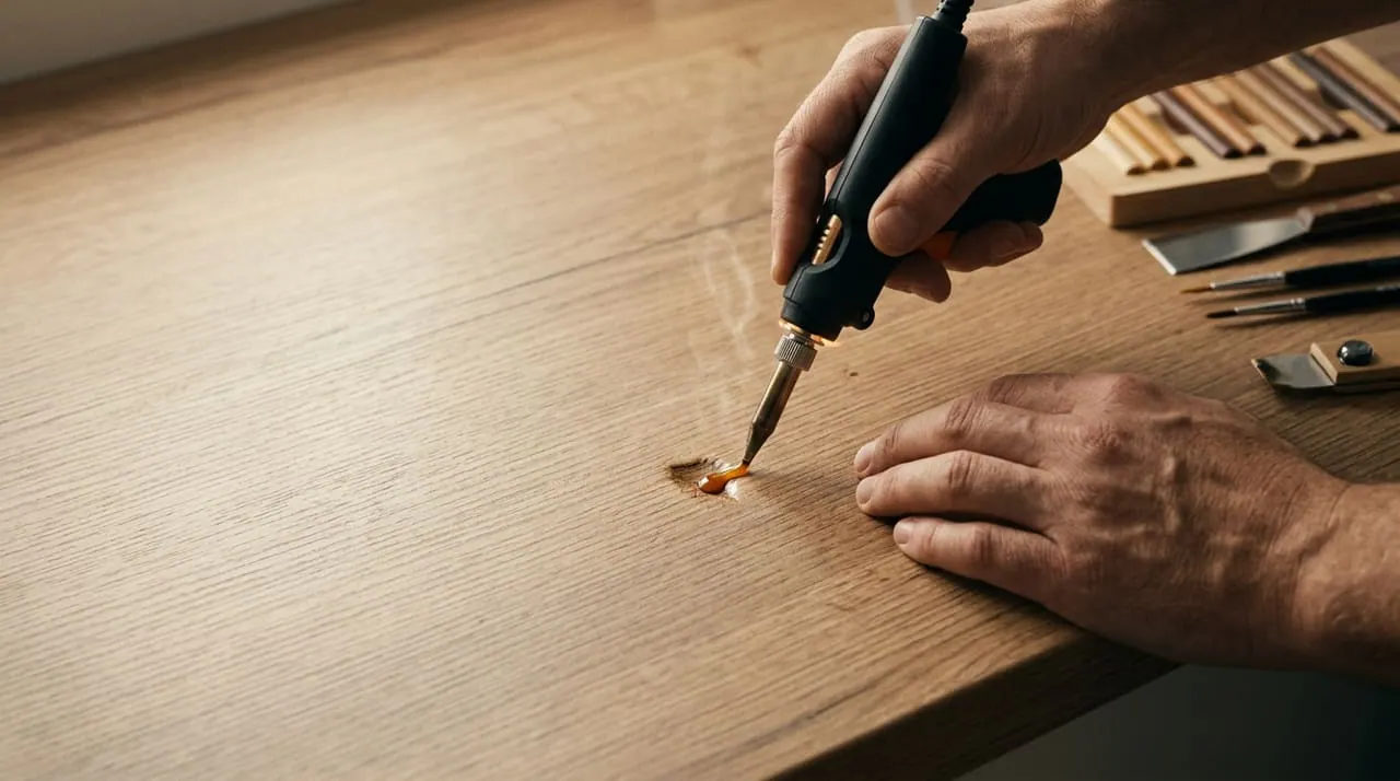 Wooden worktop and tabletop repair — PrimeCraft Surface Solutions surface restoration