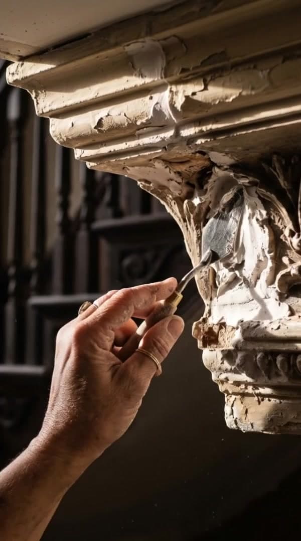 Surface restoration by PrimeCraft Surface Solutions — a damaged finish repaired and colour-matched in place