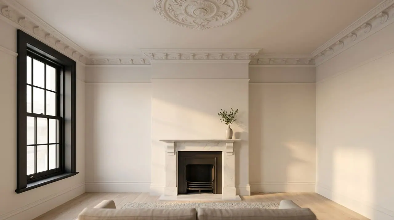 After — the finished room on handover