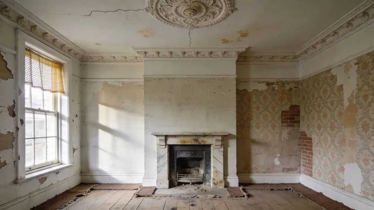 Before — the same room at the start