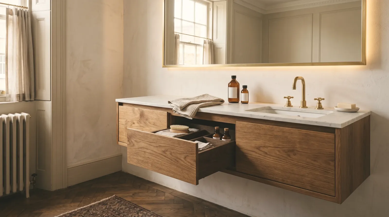 Fitted vanities and storage